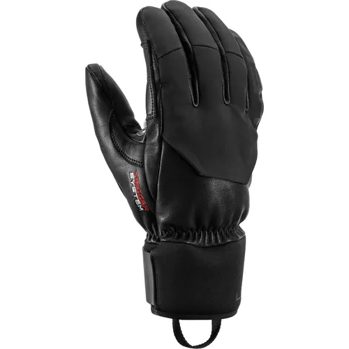 LEKI HS Hevon 3D Skihandschuhe - Schwarz - 7,5 - Skihandschuhe mit Trigger 3D System für perfekte Passform, isoliert mit Superloft für warme Hände und gefertigt aus hochwertigem Premium Ziegenleder.