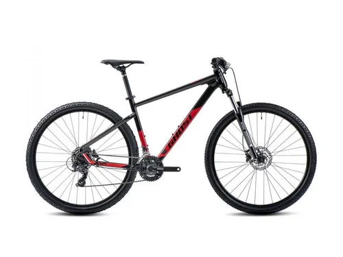 Ghost Kato 29 AL Cityrad in Schwarz/Riot Red - Größe L - Robustes Cityrad mit 29 Zoll Rädern und hochwertiger Ausstattung, ideal für den täglichen Einsatz in der Stadt und auf Trails.