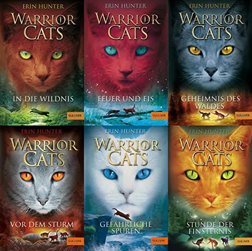 Warrior Cats Staffel I Band 1-6 mit exklusivem Postkartenset