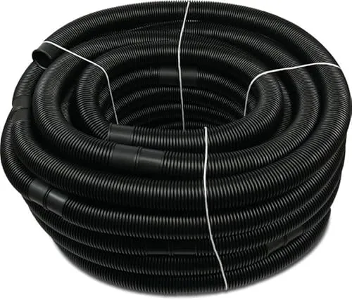 COIL Flexibler Poolschlauch 32/38 mm aus PVC-U/PE-LD – UV- & Temperaturbeständig, -40 °C bis 70 °C – Ideal für Filterpumpen, Schlauch für Pool, Poolschläuche (Schwarz, Ø 38 mm/ 1 meter)