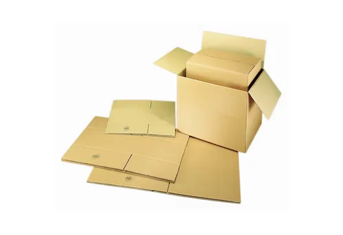 Faltkarton 61x38x28cm - Robuster Versandkarton - Versandkarton aus brauner Wellpappe, Maße: 61 x 38 x 28 cm, max. Tragfähigkeit 12 kg, ideal für sichere Transporte und Lagerungen.