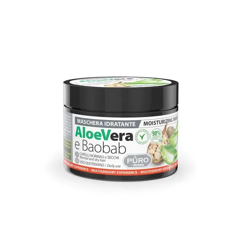 PURO BIO Haarmaske Aloe Vera und Baobab (Affenbrotbaum) 250 ml