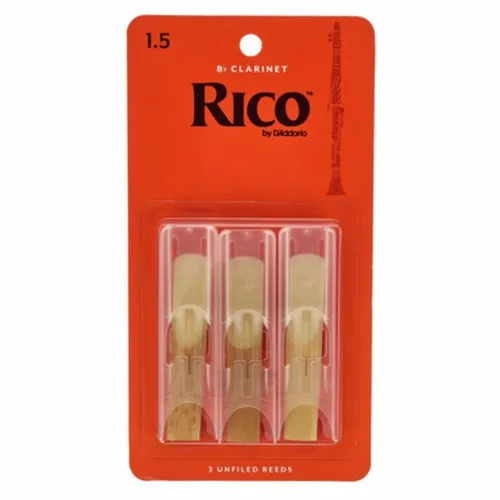 DAddario Woodwinds Rico Bb- Clar 1.5 - 3-Pack