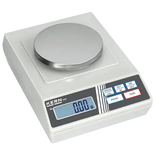 Kern Digitalwaage 440-45N, 1kg, Präzisionswaage mit Prozentbestimmung - Messgeräte - Ideal für präzise Messungen mit einer Teilung von 0,1g und Rezepturfunktion für das Zuwiegen von Zutaten.