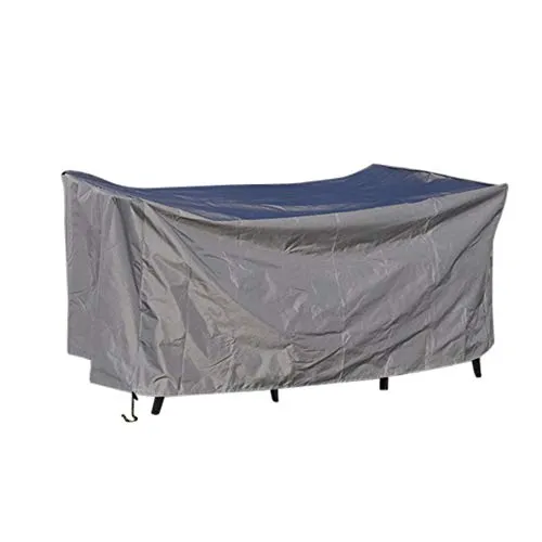 HI Schutzhülle Abdeckung schwer für Gartentische 185x125x85cm - Abdeckhaube für Möbelsets, aus schwerem 420D Polyester, wasserabweisend und mit Zugband für sicheren Halt.