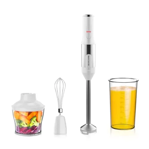CoolHome Powerblend M2 Stabmixer - 4-in-1 Stabmixer-Set - 1200W - Weiß