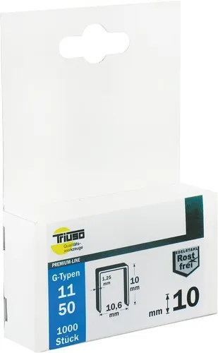 Edelstahl-Klammern Typ 11 1000 Stück Handtacker Tackerklammern Heftklammer