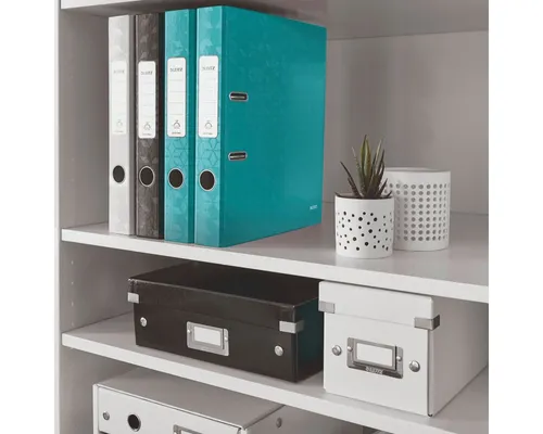 LEITZ Aktenordner Ordner Wow A4 Kunststoff 52mm eisblau