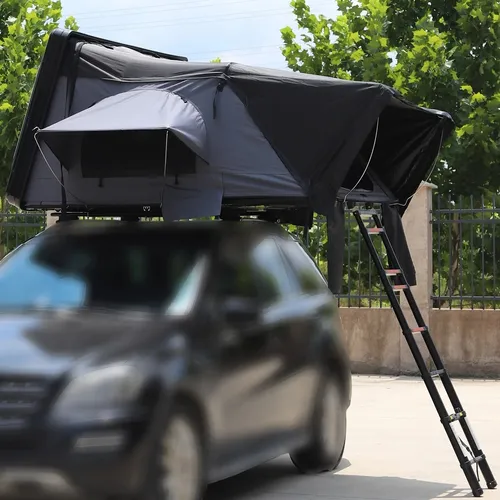 Dachzelt Autodachzelt Aluminium Case 160x210cm für bis zu 5 Personen - Campingzelt mit robustem Hardcase und vielen Extras, ideal für Abenteuerreisen. Wasserfest, windresistent und mit komfortabler Schaumstoffmatratze für erholsame Nächte.