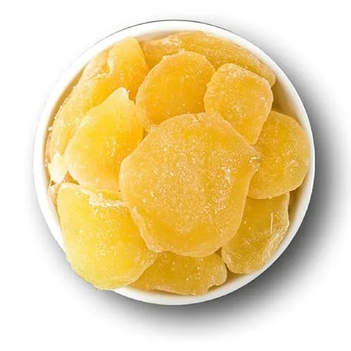 Frucht Ingwer Scheiben kandiert 250g mit Vitamin C Magnesium Eisen I kandierter Ingwer Thailand I Candied Ginger I kandierte Trockenfrüchte I candierte Früchte Ingwerscheiben würzig 1001