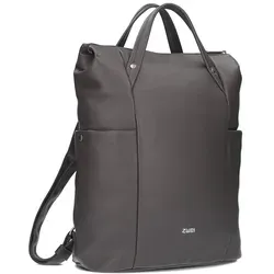 ZWEI PIA Rucksack PIR150 stone - Grau - Stylischer Damenrucksack in Grau, ideal für Business-Looks. Mit geräumigem Hauptfach, gepolstertem Laptopfach und praktischem Schlüsselband für maximalen Komfort.