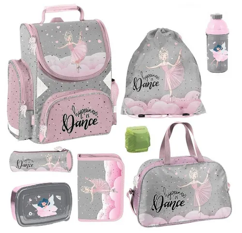 Mädchen Schulranzen 1. Klasse BALLERINA im 8-tlg. Set