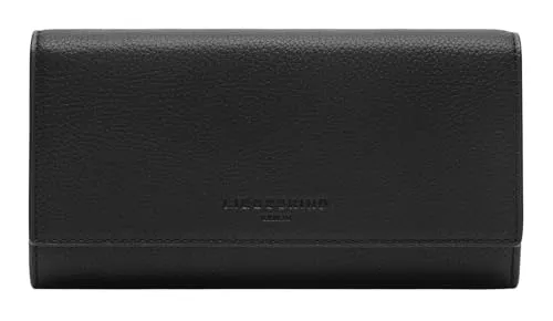 Liebeskind Lora Valentina Small Pebble Geldbörse schwarz - Umhängetaschen aus genarbtem Leder, elegant und stilvoll, ideal für einen modernen Look.