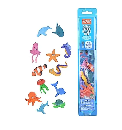 Meerestiere Spielfiguren Set 12-teilig Nature Tube Wild Republic Multi