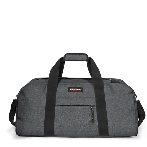 Eastpak Station Reisetasche 58L - Black Denim - Reisetasche in stylischem Black Denim, geräumiges Hauptfach mit Reißverschlusstaschen, abnehmbarer Schultergurt für optimalen Tragekomfort.