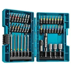 MAKITA Bit SET 43tlg. B-55697 - Vielseitiges Schraubzubehör - Werkzeug-Sets mit 43 hochwertigen Schrauberbits, ideal für präzises Arbeiten und GS geprüft für höchste Sicherheit.