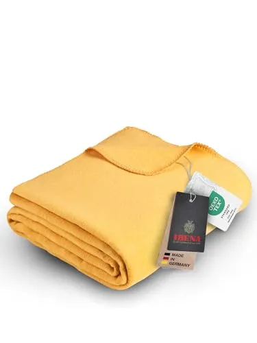 Wohndecke Uni Decke Malaga, IBENA in gelb von IBENA