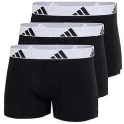 adidas Sportswear Trunk Active Flex Cotton (3er Pack) - Boxer anliegend aus weicher, feuchtigkeitsableitender Baumwolle mit elastischem Logobund für optimalen Komfort und Unterstützung den ganzen Tag.