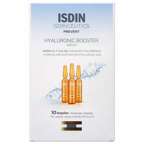 ISDINCEUTICS HYALURONIC BOOSTER AMPULLEN 10X2 ml - Intensivfeuchtigkeit für strahlende Haut, rezeptfrei und ideal für die Tagespflege