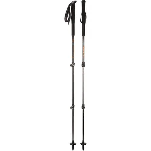 Kohla Alpinist Tourenstöcke 105-140cm, Black-red orange