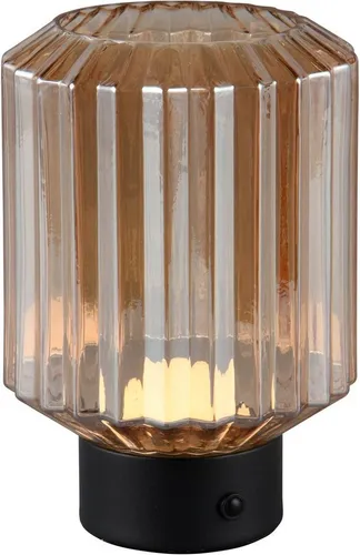 Reality Leuchten LED Tischleuchte LORD - Kabellose Akku-Tischlampe mit USB-Ladefunktion - Nachttischleuchte mit warmweißem Licht, Touchdimmer und mehreren Helligkeitsstufen. Ideal für mobile Nutzung und stimmungsvolle Akzente.