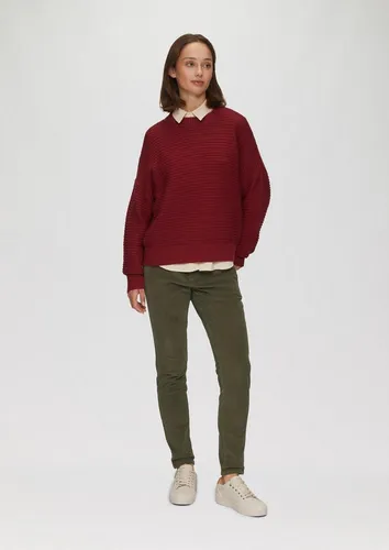 s.Oliver Chinos Hose BETSY Schmal geschnittene Cordhose in grün von s.Oliver