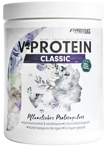 Vegan Protein NEUTRAL 600g - Naturbelassenes Protein - vielseitig einsetzbar zum Backen und Kochen – 84% Protein-Gehalt - hochwertiges Erbsenprotein ohne Aroma & Süße