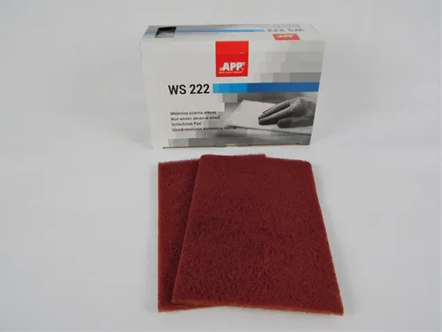 Schleifvlies,- Schleif Pad Streifen 150 x 230 Krönung 320-360 10 Stück Rot