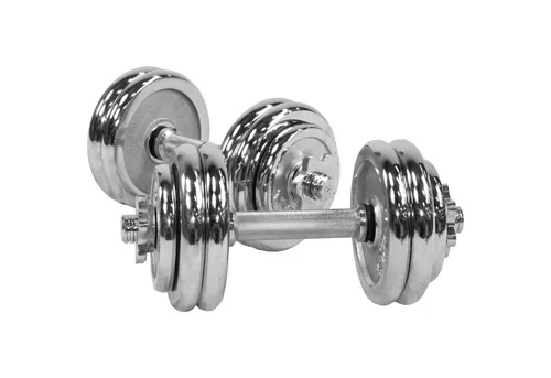 GORILLA SPORTS Hantel-Set Kurzhantelset 30kg - 2er Set - Hantelsets für effektives Training, bestehend aus 2 Kurzhantelstangen und 12 Chrom-Hantelscheiben, flexibel kombinierbar für individuelles Krafttraining.