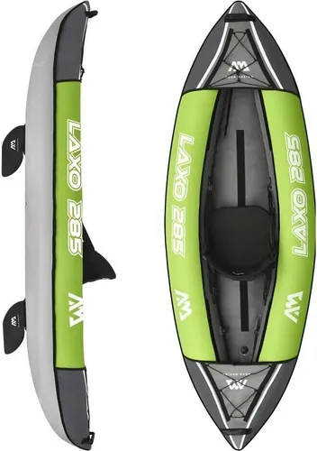 Aqua Marina Laxo-285 Kajak - Einzelkajak für Erwachsene, leicht und tragbar mit nur 11,2 kg Gewicht, ideal für entspannte Ausflüge auf dem Wasser.