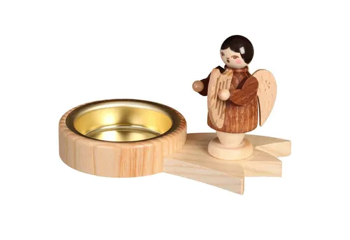 Volkskunstwerkstatt Unger Teelichthalter Teelichthalter Engel Sternschnuppe