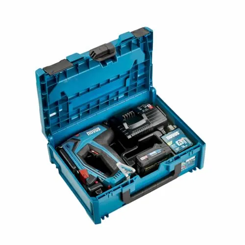 Novus Tools Akku-Tacker J-551 metaBOX Set in blau von Novus