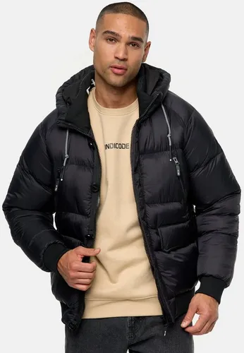 Indicode Winterjacke INPaulix - Weiß S - Funktionsjacke für Herren, ideal für die kalte Saison 2023/2024, mit Kapuze und Regular Fit für optimalen Tragekomfort.