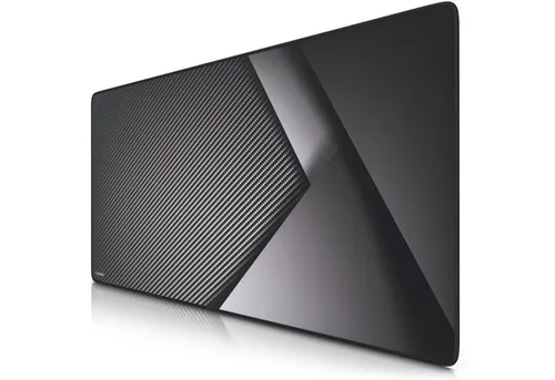 Titanwolf Gaming Mauspad XXL Speed Mousepad 900 x 400 x 3 mm, große Tischunterlage, rutschfest, abwaschbar, Geschwindigkeit & Präzision, Carbon