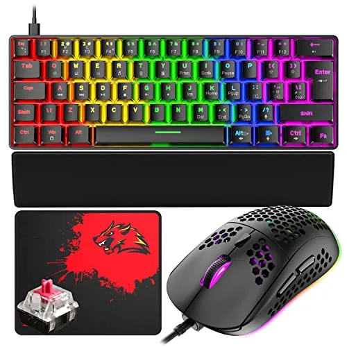 T60 Mini 60% Mechanische Tastatur-Maus-Set