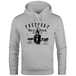 Neverless Hoodie Herren mit Retro Leuchtturm Motiv - Hoodie für Männer im Regular Fit mit weicher Baumwollmischung und einzigartigem Leuchtturm-Print - ideal für lässige Freizeitlooks und gemütliche Abende.