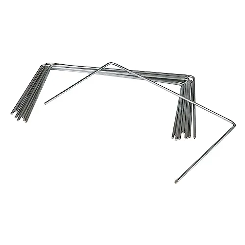 Windhager Metall-Heringe Erdanker Bodenanker Befestigungsanker Befestigungshering, verzinkt, 15 x 25 cm x Ø 4mm, 10 Stück, 06402, 05638