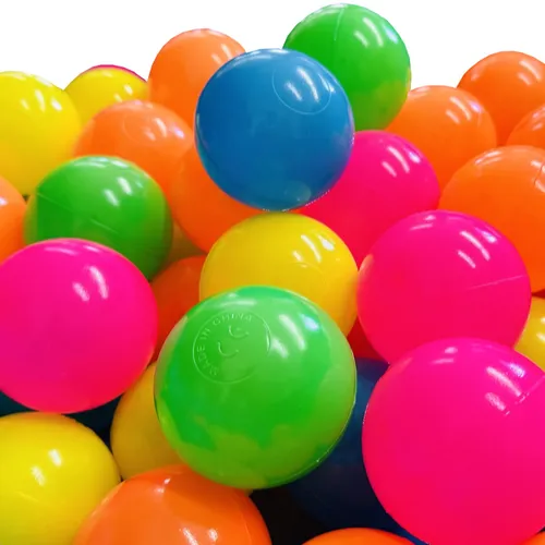 bunte Bälle für Bällebad Ø 7cm Babybälle Plastikbälle Baby Balls Spielbälle 100