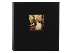 goldbuch Bella Vista Fotoalbum mit Fensterausschnitt in schwarz von Goldbuch