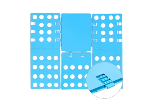 relaxdays Wäschesortierer 3x Faltbrett 4. Generation, blau