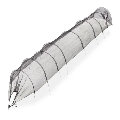 Pflanztunnel 500 cm schwarz in schwarz von Relaxdays