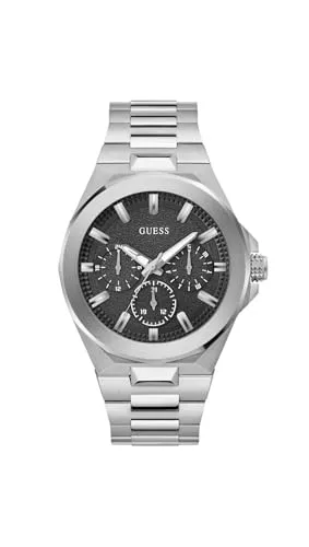 GUESS Herren-Armbanduhr, silberfarben, multifunktional von GUESS