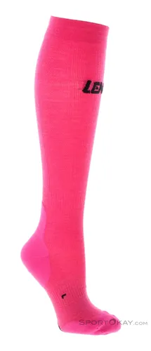 Lenz Compression 2.0 Merino Skisocken XL - Pink/Rosa - Sportsocken mit Kompressionstechnologie für optimale Blutzirkulation und Komfort bei winterlichen Aktivitäten.