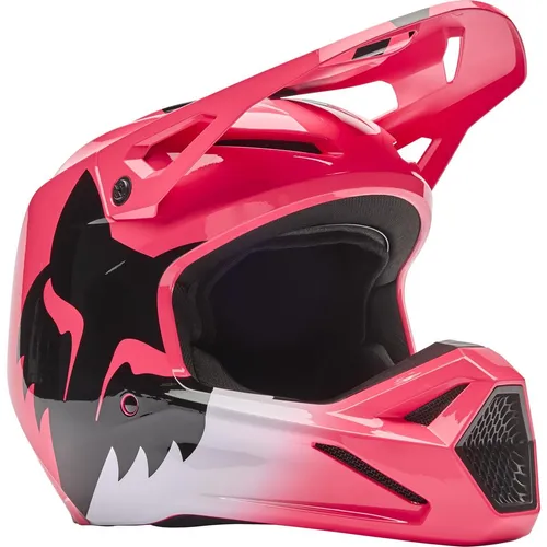Helmet Fox V1 Shield PINK S - Stylischer Motorradhelm in Pink, ideal für Sicherheit und Komfort beim Fahren. Leicht und robust für ein angenehmes Tragegefühl.