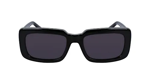 Karl Lagerfeld Unisex KL6101S Sonnenbrille, Schwarz - Sportbrille mit leichtem Spritzgussmaterial, ideal für junge KL-Liebhaber, die Komfort und Stil suchen. Verstellbare Bügel und 100 % UV-Schutz.