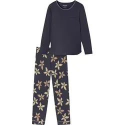 Schiesser Damen Schlafanzug Set lang - Bequeme Baumwolle Modal-Nightwear - Schlafanzüge für Damen, atmungsaktiv und ideal für gemütliche Nächte.