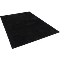 Pergamon Hochflor Teppich, Schwarz, Rechteckig 80x150 cm - Teppich in modernem Design mit rutschfester Unterseite, ideal für Familien. Hochflor für außergewöhnlichen Komfort und Strapazierfähigkeit, bringt Wärme und Stil in jeden Raum.