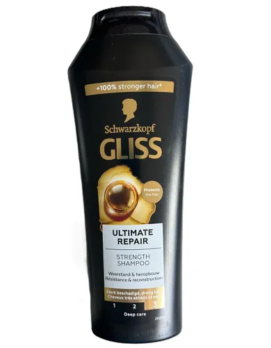 25,07€/L - 3x Gliss Kur Ultimate Repair Shampoo f. beschädigtes Haar 250ml