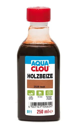 Holzbeize AQUA CLOU Teak 250 ml