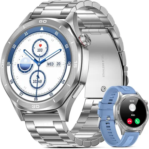 TIFOZEN I129 Smartwatch (3,8 cm, android ios), Herren Outdoor Smartwatch mit IP68, 15 Tagen Akku